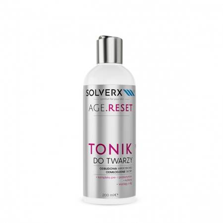 SOLVERX Age.Reset Tonik do twarzy - Odbudowa Mikrobiomu&Odmłodzenie Skóry 200ml