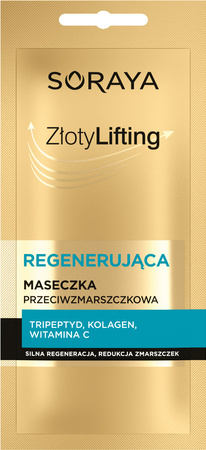 SORAYA Złoty Lifting Regenerująca Maseczka przeciwzmarszczkowa