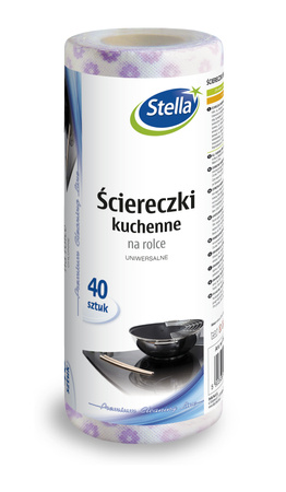 STELLA Ściereczki kuchenne na rolce - uniwersalne 1op.-40szt