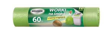 Sarantis Jan Niezbędny Grosik Worki na śmieci z taśmą 60L-10szt