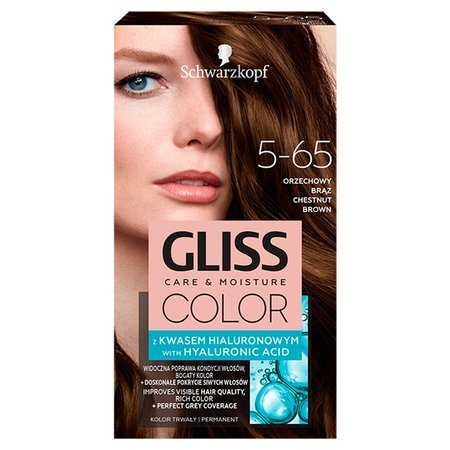 Schwarzkopf Gliss Color Krem koloryzujący nr 5-65 Orzechowy Brąz