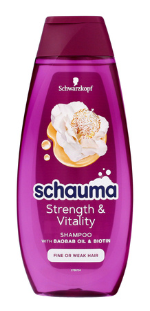 Schwarzkopf Schauma Szampon do włosów Strength & Vitality - włosy cienkie i łamliwe   400ml