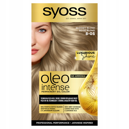 Schwarzkopf Syoss Farba do włosów Oleo 8-05 beżowy blond