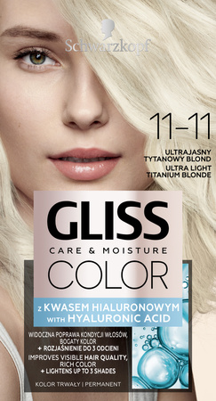 SchwarzkopfGliss Color Krem koloryzujący nr 11-11 Ultrajasny Tytanowy Blond