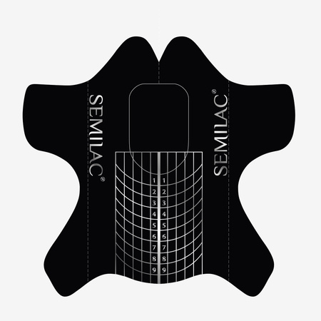 Semilac Shaper Wide Nail Forms Szablony do przedłużania paznokci 100 szt.