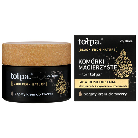 TOŁPA Black From Nature Bogaty Krem do twarzy na dzień - siła odmłodzenia 50 ml