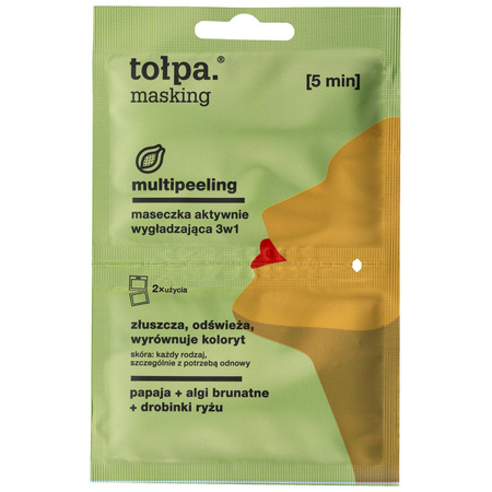 TOŁPA Masking Maseczka aktywnie wygładzająca 3w1 - multipeeling 5ml x 2