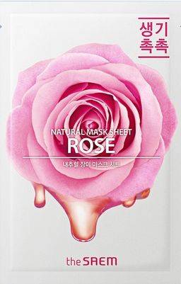 The SAEM Natural Mask Sheet Maska na tkaninie - Rose 21ml