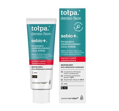 Tołpa Dermo Face Sebio+ Korygujący Niedoskonałości Cica-krem 40 Ml