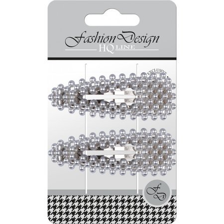 Top Choice Fashion Design Spinki typu "Pyk" perła srebrna (23811) -2szt