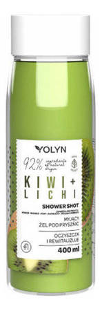 YOLYN Shower Shot Myjący Żel pod prysznic Kiwi + Lichi 400ml