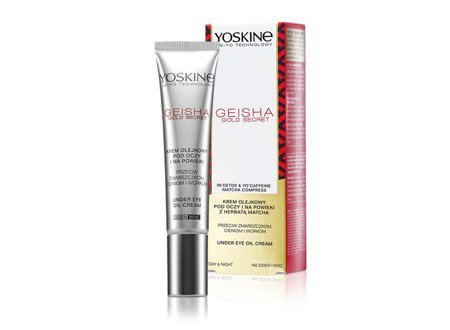 Yoskine Geisha Gold Secret Krem olejkowy pod oczy i na powieki przeciw workom i cieniom  15ml