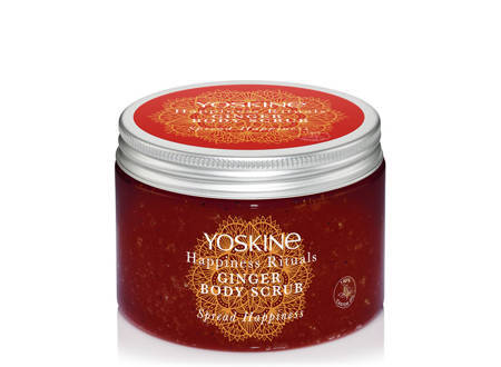 Yoskine Happiness Rituals Cukrowy Peeling do ciała Ginger 300g