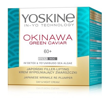 Yoskine Okinawa Green Caviar 60+ Krem wypełniający zmarszczki na dzień i noc  50ml