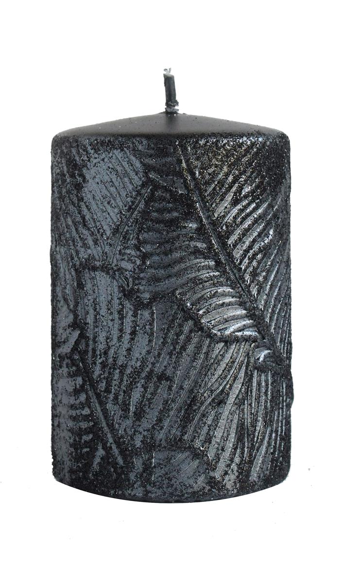 ARTMAN Świeca ozdobna Tivano - walec mały (średnica 7cm) czarny 1szt
