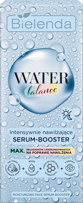 Bielenda Water Balance Intensywnie Nawilżające Serum-Booster do twarzy na dzień i noc 30g