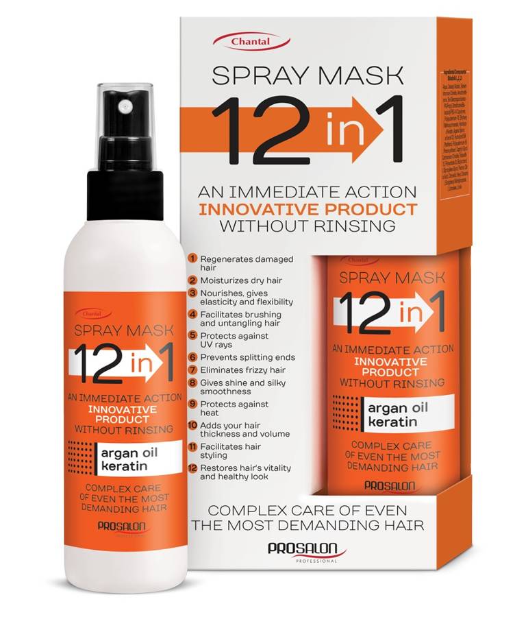 CHANTAL ProSalon Maska-spray 12w1 do włosów bardzo zniszczonych 150g