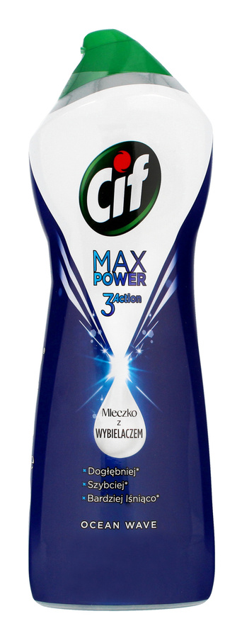 Cif Max Power Mleczko do czyszczenia z wybielaczem Ocean Wave  1001g