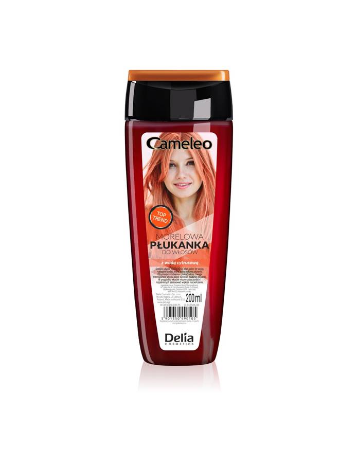 Delia Cosmetics Cameleo Płukanka do włosów morelowa z wodą cytrusową  200ml
