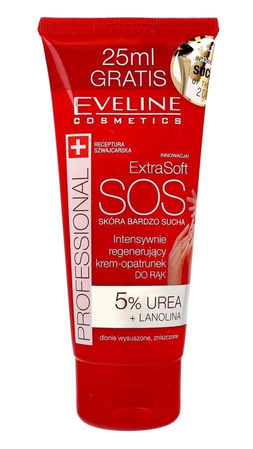 Eveline Extra Soft SOS Intensywnie regenerujący Krem-opatrunek do rąk  100ml