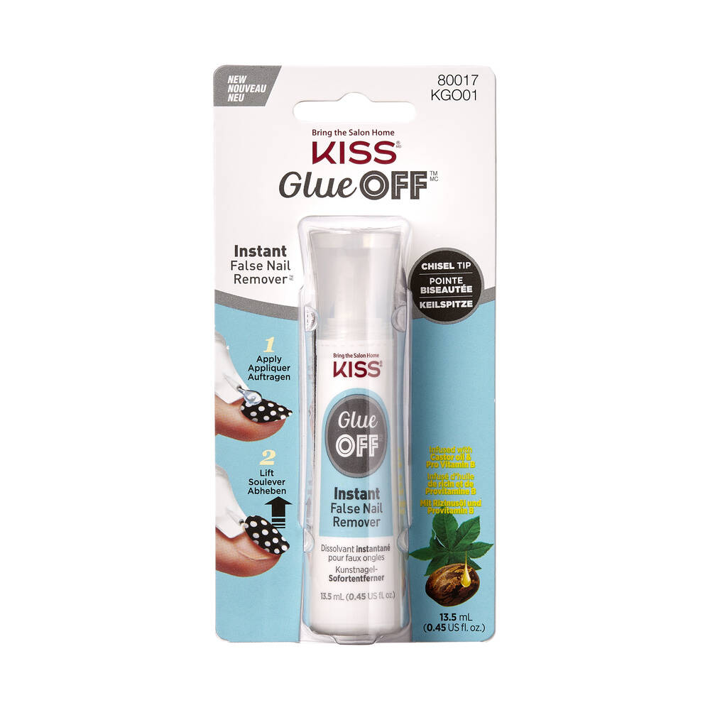 KISS Zmywacz do usuwania sztucznych paznokci Glue Off False Nail Remover 13.5ml