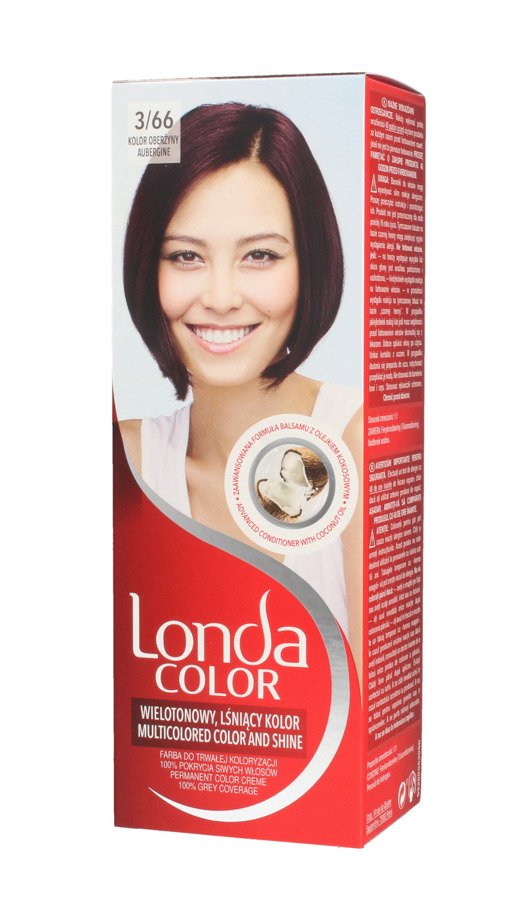 Londacolor Cream Farba do włosów nr 3/66 kolor oberżyny  1op.