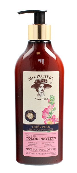 Mrs Potters Triple Flower Odżywka do włosów farbowanych Color Protect  390ml