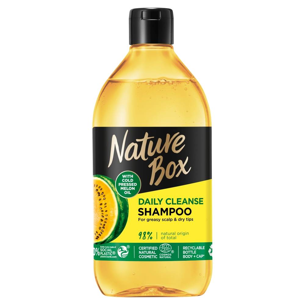 Nature Box Oczyszczający Szampon do włosów Melon Oil 385ml