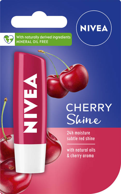 Nivea Lip Care Pomadka ochronna SHINE CHERRY 4.8g