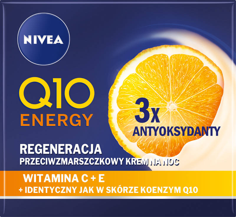 Nivea Q10 Energy Krem przeciwzmarszczkowy Regeneracja na noc 50ml