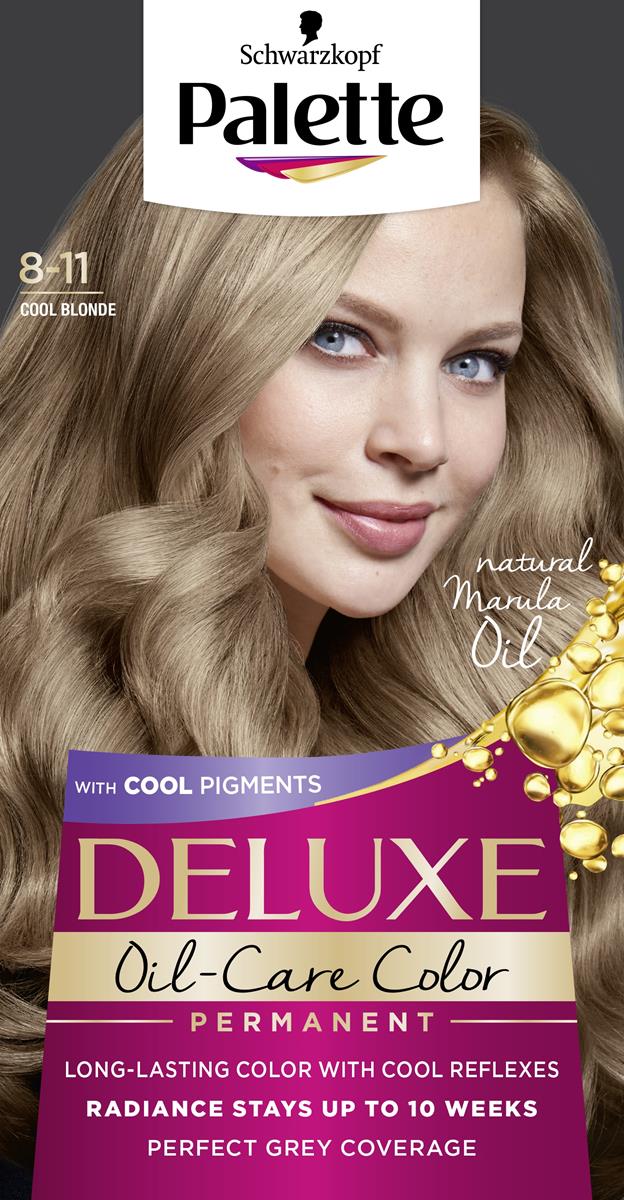 Palette Deluxe Farba do włosów permanentna nr 8-11 Cool Blond 1op.