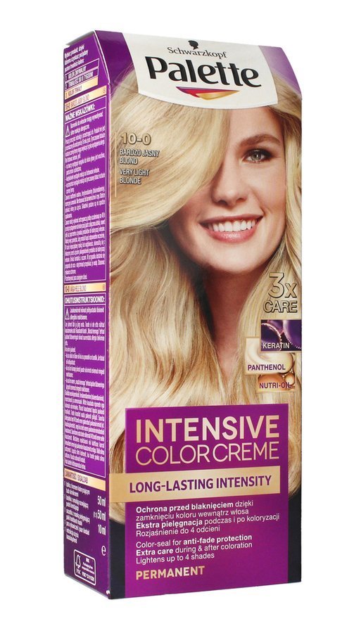 Palette Intensive Color Creme Krem koloryzujący nr 10-0 Bardzo Jasny Blond  1op.