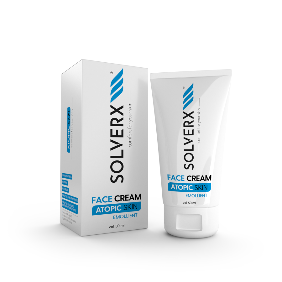 SOLVERX Atopic Skin Krem do twarzy - emolient  50ml