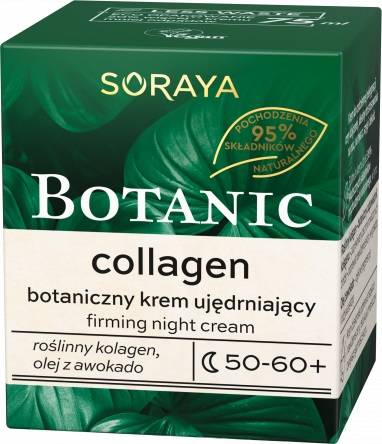 Soraya Botanic Collagen 50-60+ Botaniczny Krem ujędrniający na noc  75ml