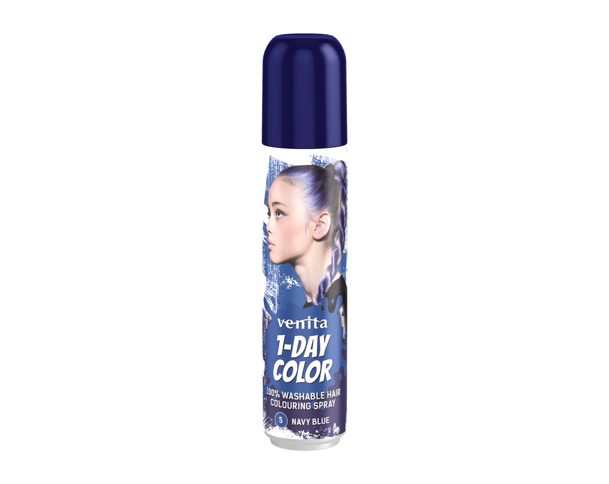 VENITA 1- Day Color Spray koloryzujący do włosów - nr 5 Navy Blue (granatowy) 50ml
