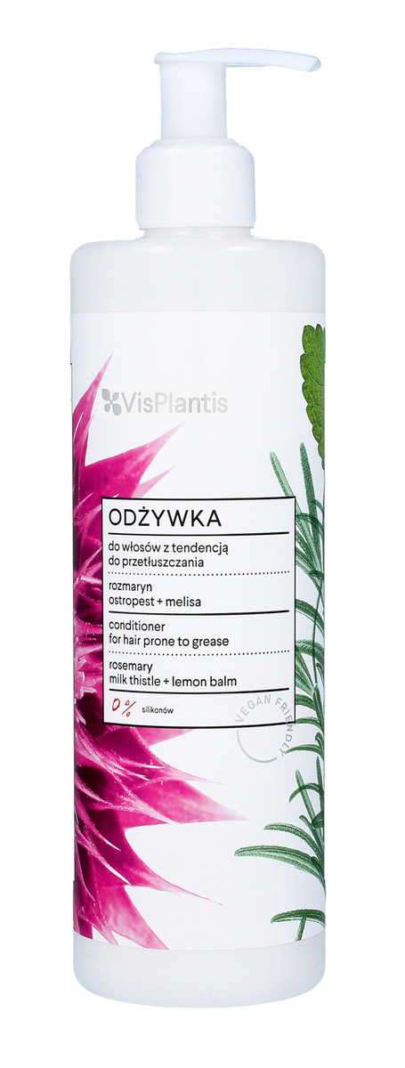 Vis Plantis Herbal Vital Care Odżywka do włosów z tendencją do przetłuszczania (rozmaryn-ostropest-melisa)  400ml