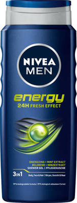 Nivea Men Energetyzujący Żel pod prysznic 3w1 Energy 500ml